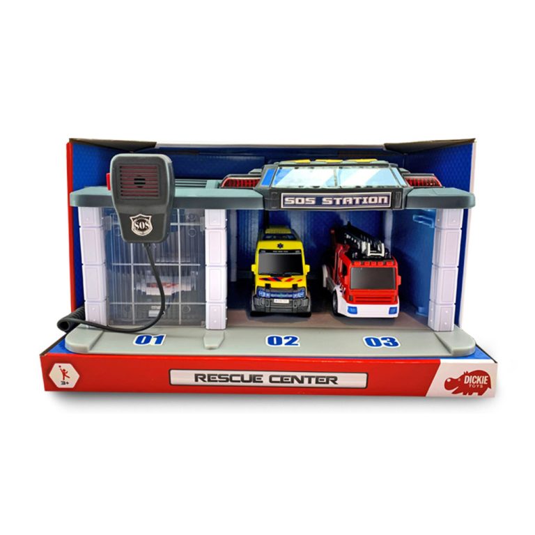 Dickie Toys Garage Rescue Center + Licht en Geluid | Kopen bij Flickmyhouse