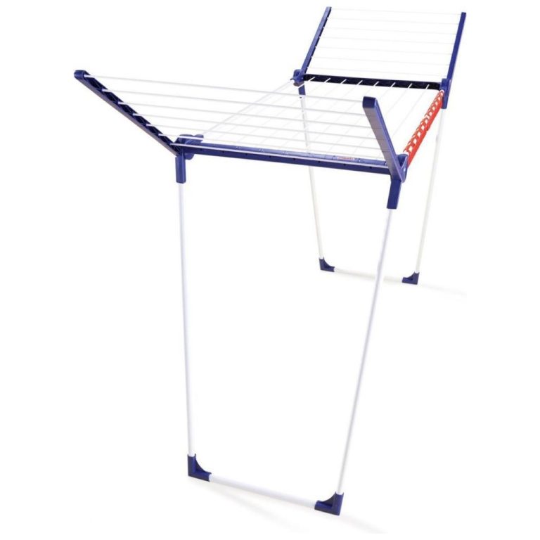 Leifheit 81620 Droogrek Pegasus 160 Solid Slim 16 m Drooglengte Blauw/Wit | Kopen bij Flickmyhouse