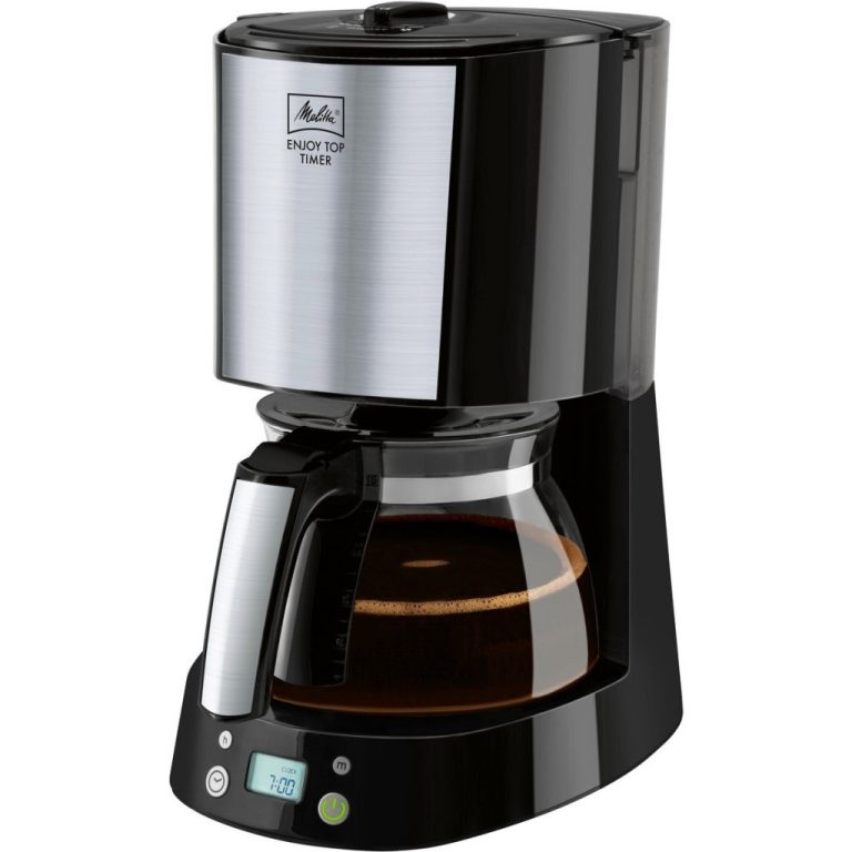 Melitta 1017-11 Enjoy Top Timer Koffiezetapparaat Zwart/RVS | Kopen bij Flickmyhouse