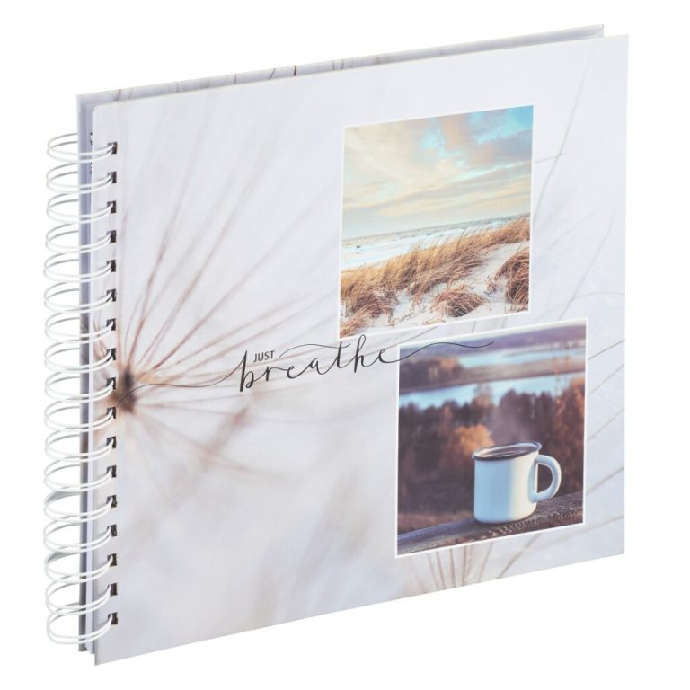 Hama Foto Spiraalalbum Just Breathe 28x24 cm 50 Witte Pagina's Wit | Kopen bij Flickmyhouse