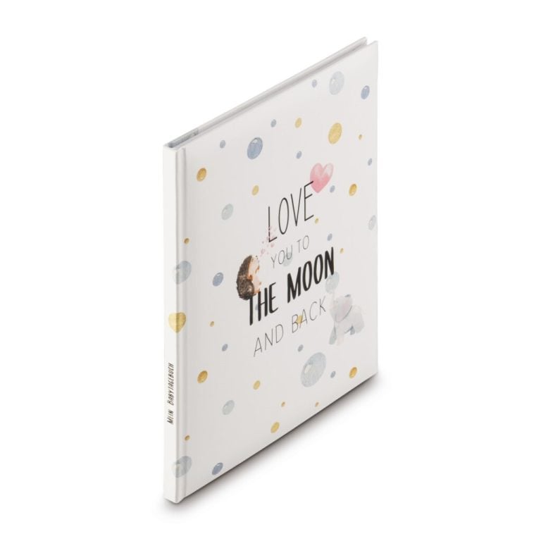 Hama Babydagboek Love You To The Moon And Back 22x29 cm 44 Ge&iuml;llustreerde Pagina's | Kopen bij Flickmyhouse