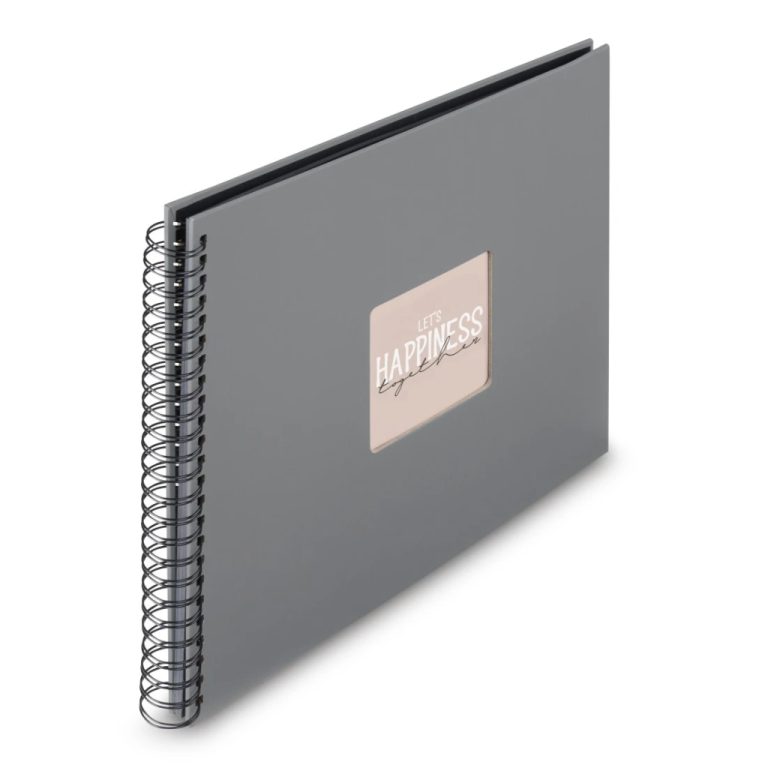 Hama Foto Spiraalalbum Fine Art 36x32 cm 50 Zwarte Pagina's Steengrijs | Kopen bij Flickmyhouse