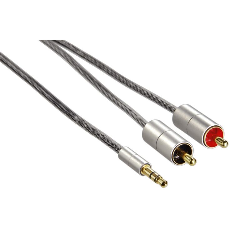 Hama Audio Cable 3.5Jack-2Rca Alu Line/1M | Kopen bij Flickmyhouse