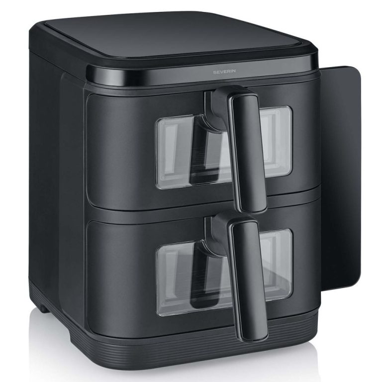 Severin Severin S-Fry Duo Stack Heteluchtfriteuse 2x5.5L 2800W Zwart | Kopen bij Flickmyhouse
