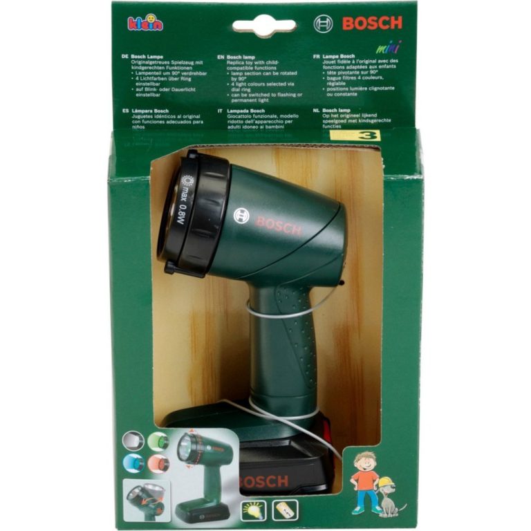 Theo Klein Bosch Bouwlamp 9.5x6.4x18 cm Groen/Zwart | Kopen bij Flickmyhouse