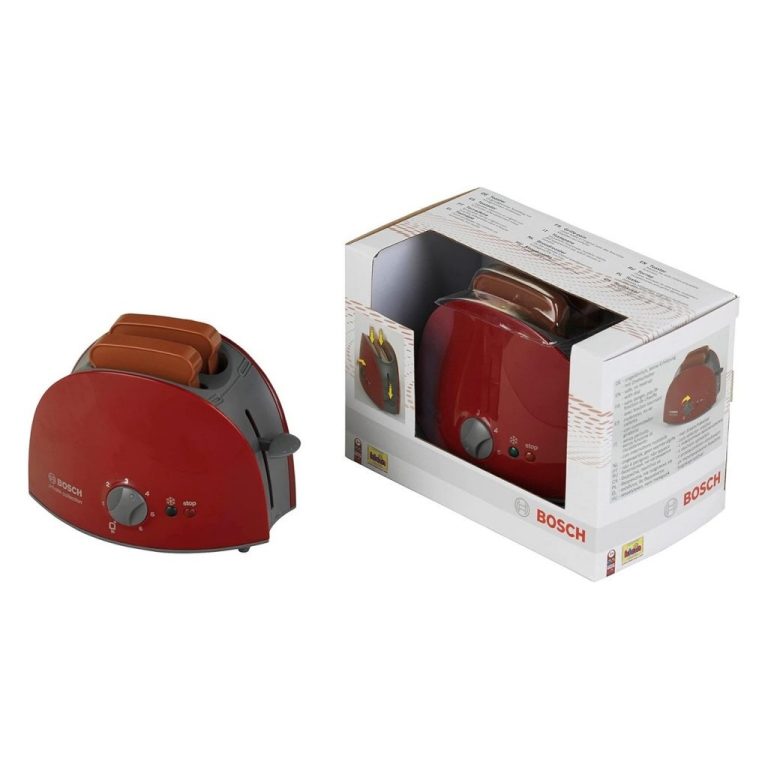 Theo Klein Bosch Broodrooster met 2 Sneetjes Brood Rood/Zilver | Kopen bij Flickmyhouse