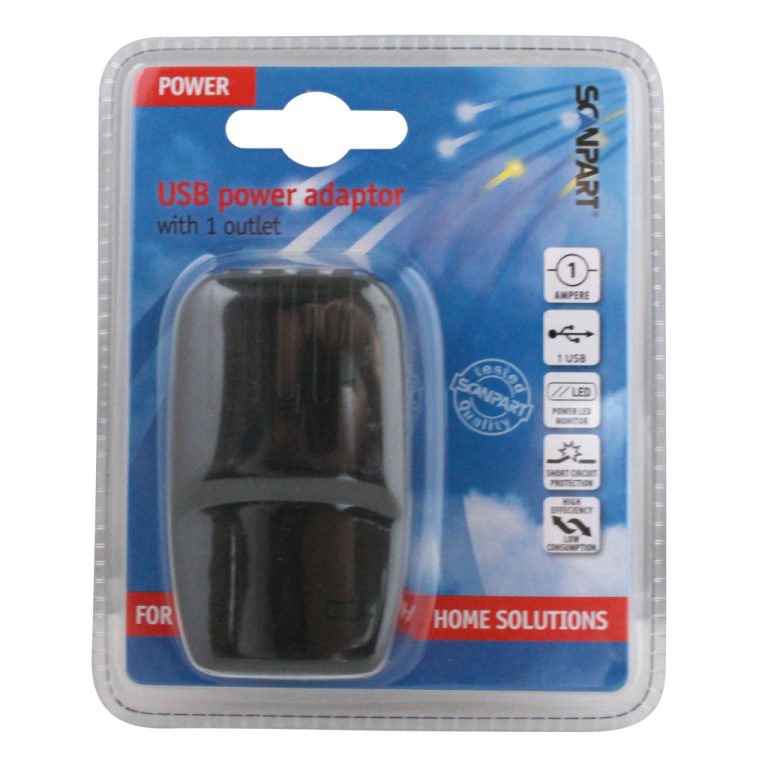 Scanpart USB Stekker USB A Poort Zwart | Kopen bij Flickmyhouse