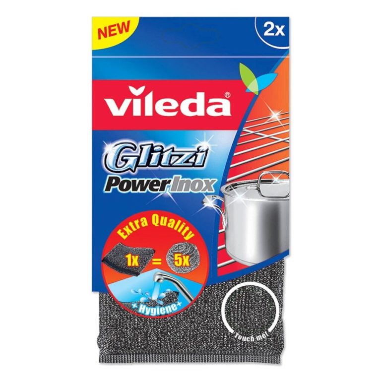 Vileda Glitzi Power Inox Metalen Schuurspons 2 Stuks | Kopen bij Flickmyhouse