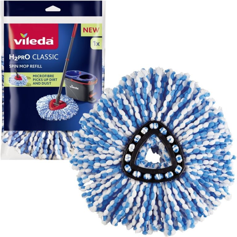 Vileda H2Pro Spin Vervanging Mop Blauw/Wit | Kopen bij Flickmyhouse