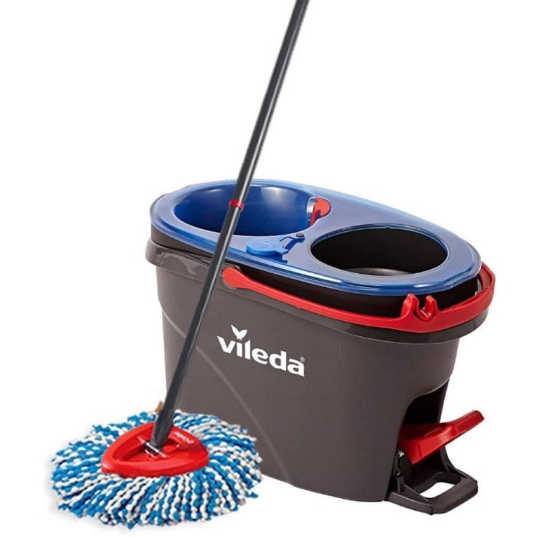 Vileda H2Pro Spin Mop Systeem Zwart/Rood/Blauw | Kopen bij Flickmyhouse