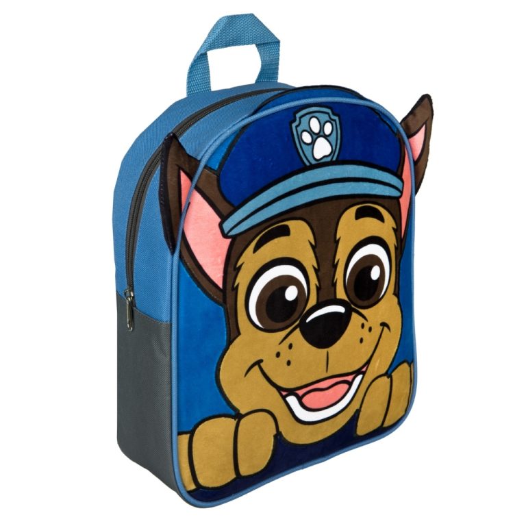 Paw Patrol Pluche Rugzak Chase 31x25.5x8.5 cm Blauw/Grijs | Kopen bij Flickmyhouse