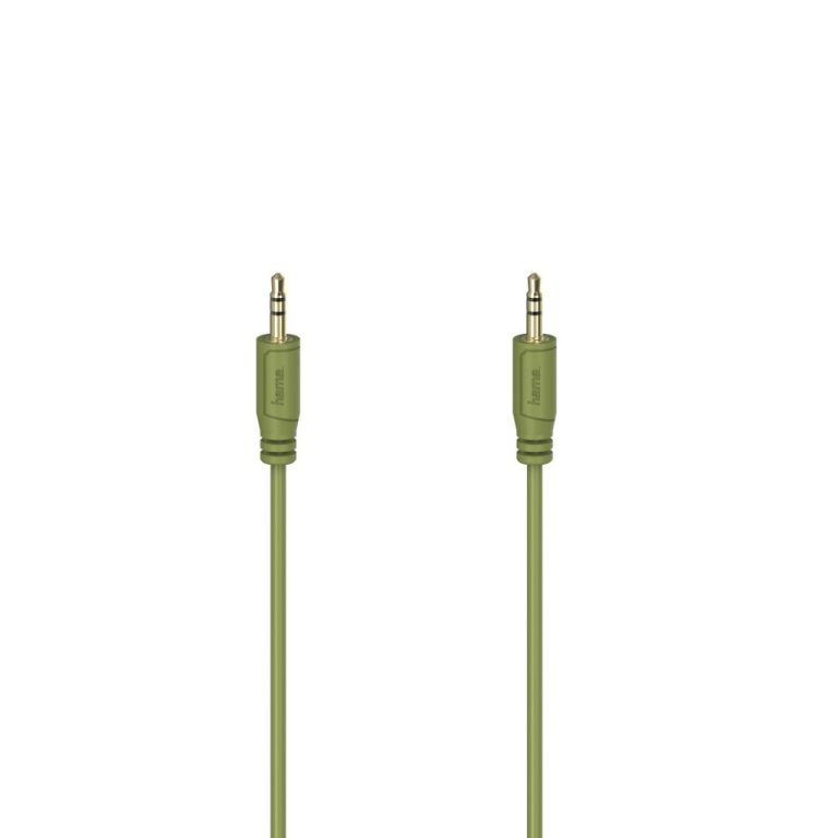 Hama Audiokabel Flexi-Slim 3.5 mm Jack Stekker 0.75 m Verguld/Groen | Kopen bij Flickmyhouse
