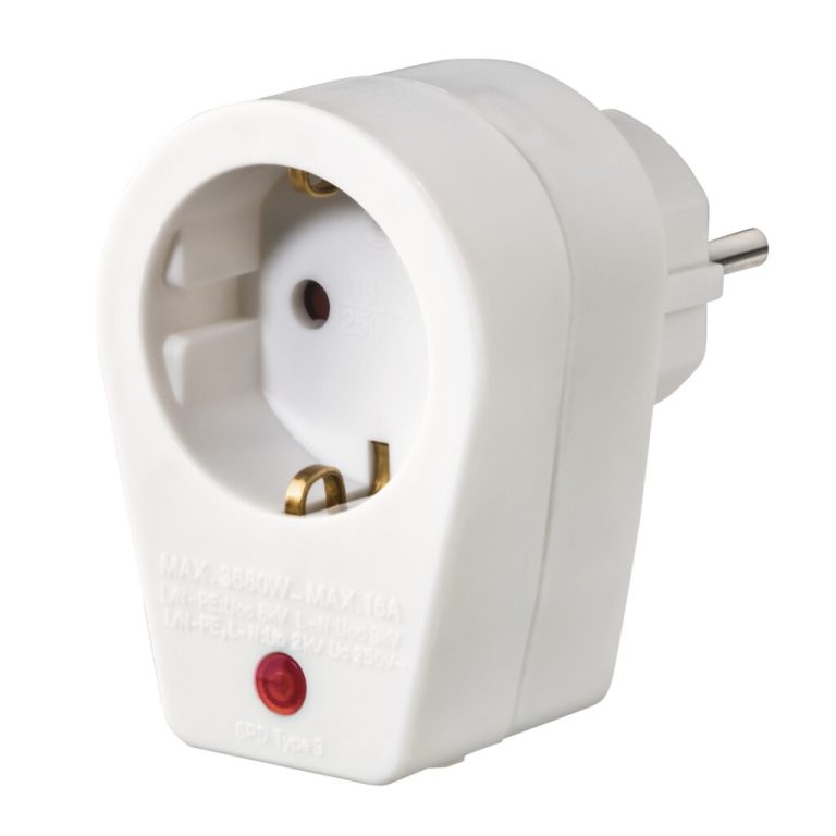 Hama Stopcontactadapter Geaard Stopcontact Overspanningsbeveiliging Wit | Kopen bij Flickmyhouse