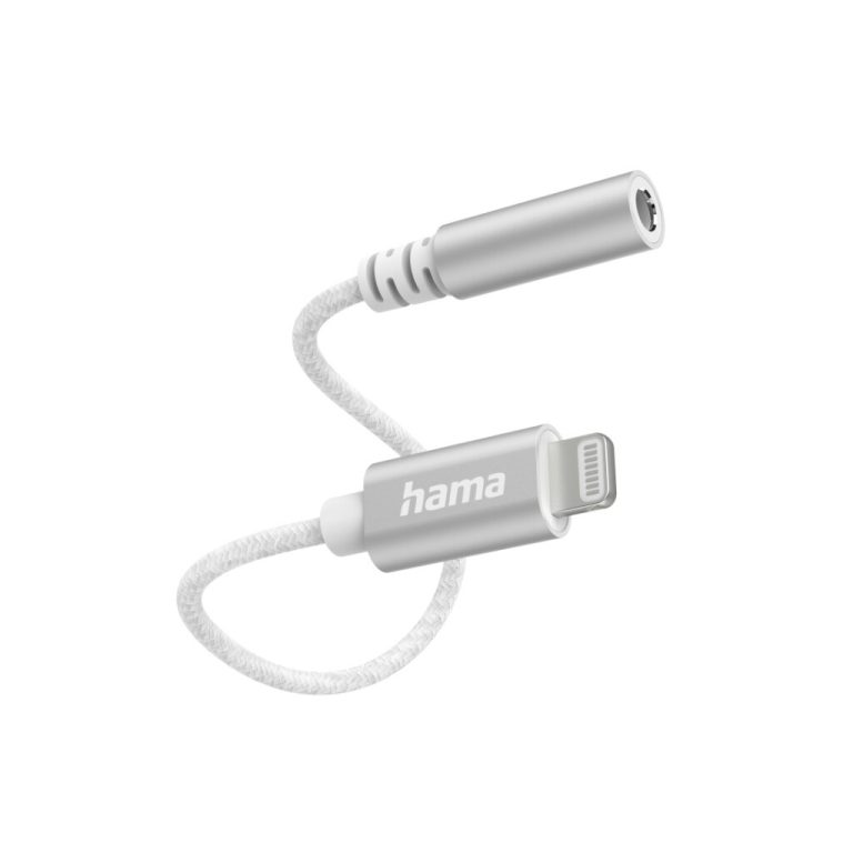 Hama Aux Adapter Lightning&ndash;3.5 mm Jack Aansluiting Wit | Kopen bij Flickmyhouse