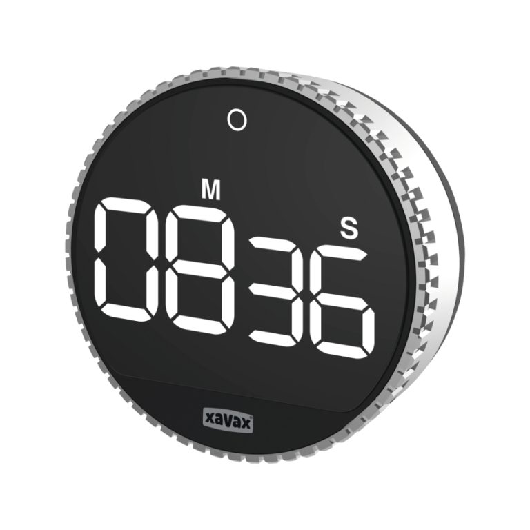 Xavax Timer Rotation Digitaal Zilver/Zwart | Kopen bij Flickmyhouse