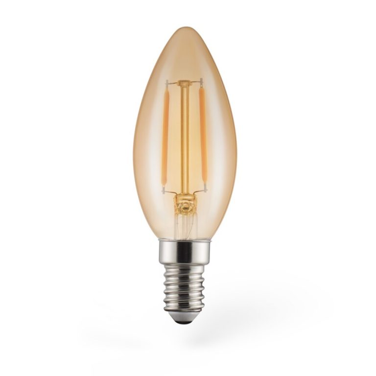 Xavax LED-Gloeidraad Vintagelamp Kaars E14 180lm 2W Warm Wit | Kopen bij Flickmyhouse