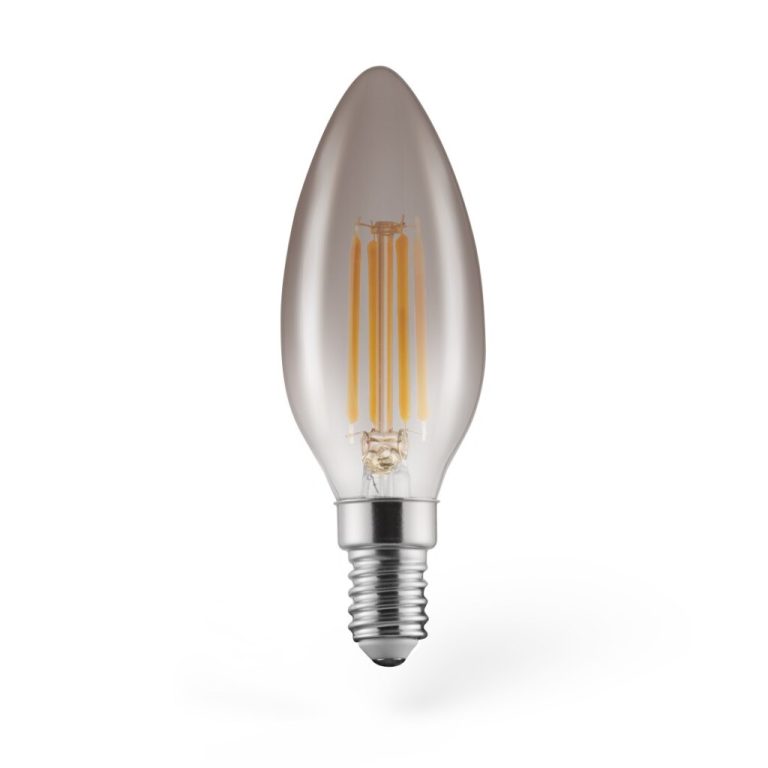 Xavax LED-Gloeidraad Vintagelamp Kaars Dimbaar E14 280lm 4W Warm Wit | Kopen bij Flickmyhouse