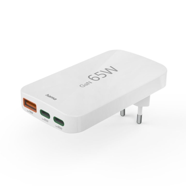 Hama Snellader 2x USB-C 1x USB-A PD 65W Wit | Kopen bij Flickmyhouse