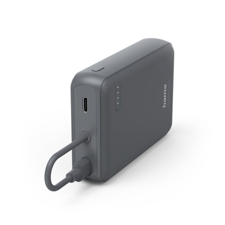 Hama Power Pack Travel 10000 mAh 2x USB-C Antraciet | Kopen bij Flickmyhouse