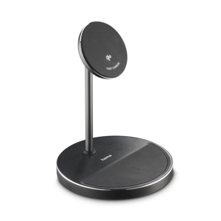 Hama 2in1 Draadloze Qi2 Oplader 15W Zwart | Kopen bij Flickmyhouse