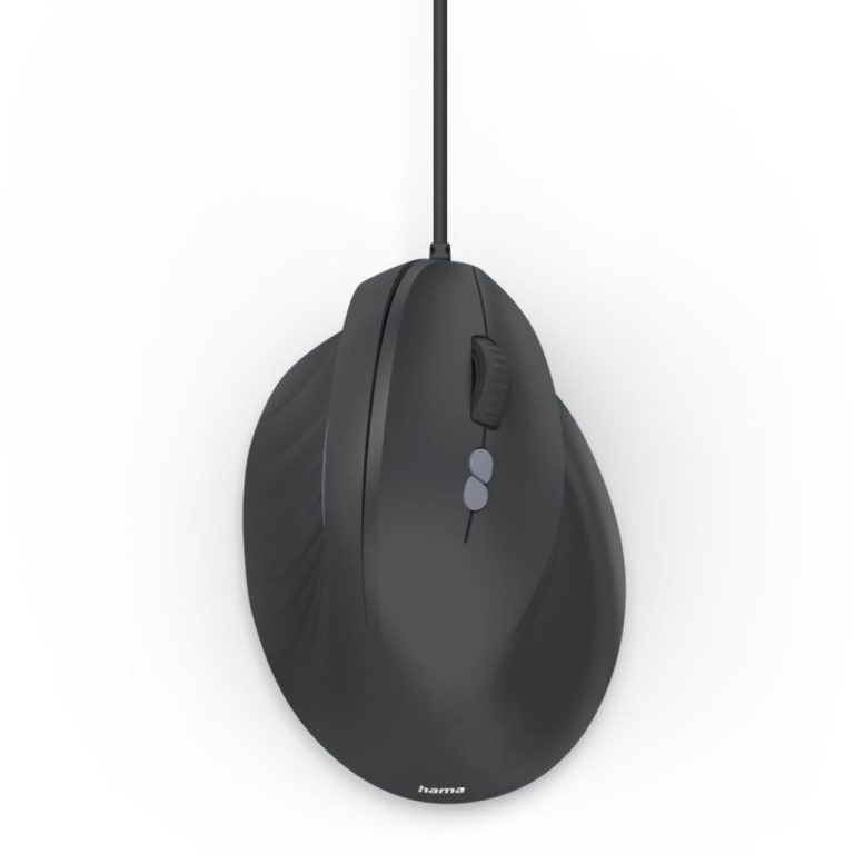 Hama ECM-500R Ergonomische Verticale Muis met 7 Knoppen Zwart | Kopen bij Flickmyhouse