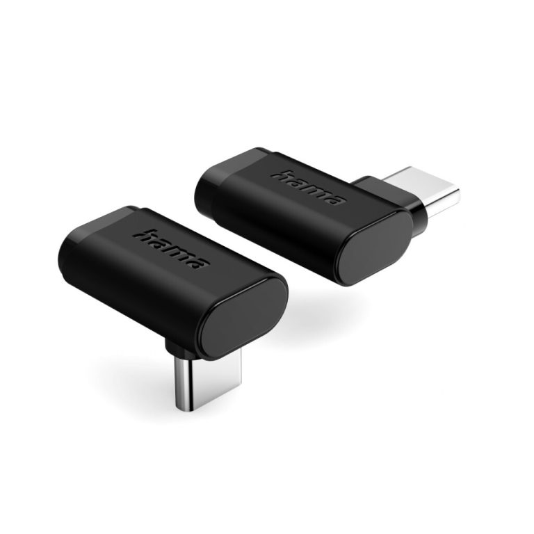 Hama USB-C-hoekadapter 90&deg; USB 3.2 Gen2 10 Gbit/s 5 A 240 W Set Van 2 | Kopen bij Flickmyhouse