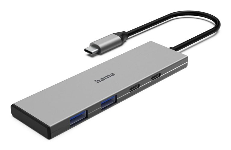 Hama USB-C-hub 4 Ports 2x USB-A 2x USB-C USB 3.2 Gen2 10 Gbit/s PD Alu | Kopen bij Flickmyhouse