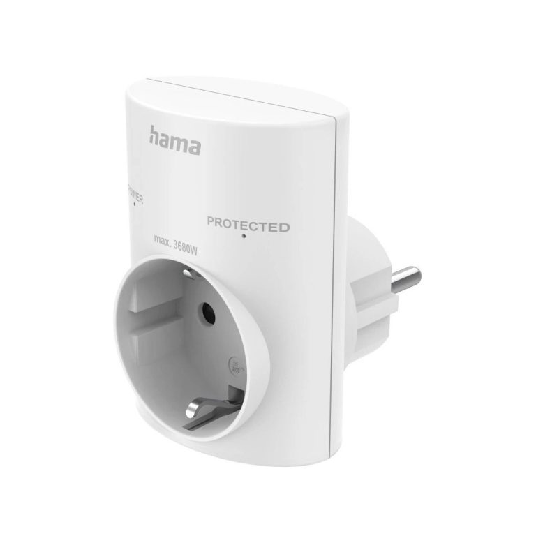 Hama Stopcontactadapter Geaard Wit | Kopen bij Flickmyhouse