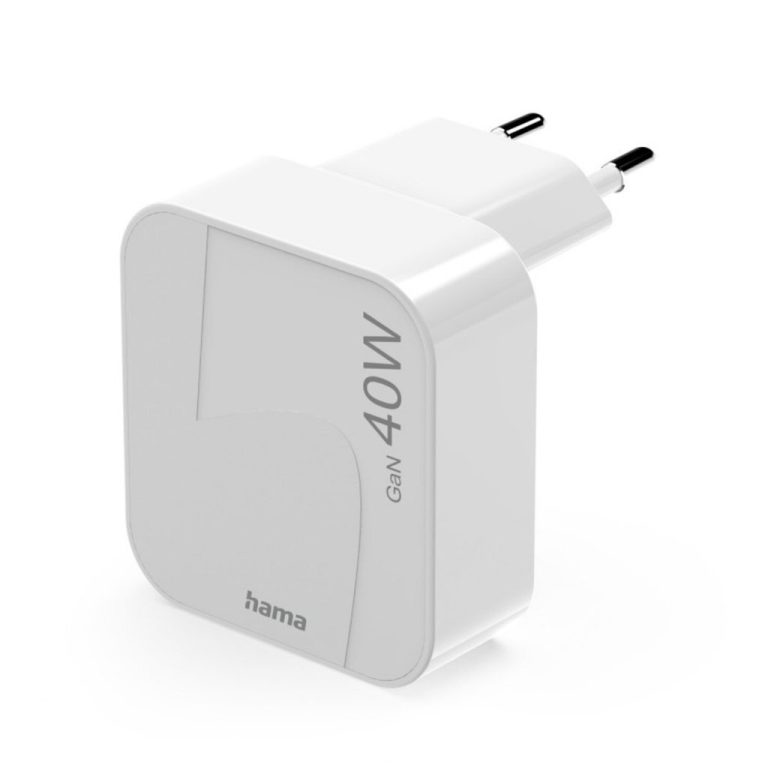 Hama Snellader GaN 2x USB-C PD 40W Wit | Kopen bij Flickmyhouse