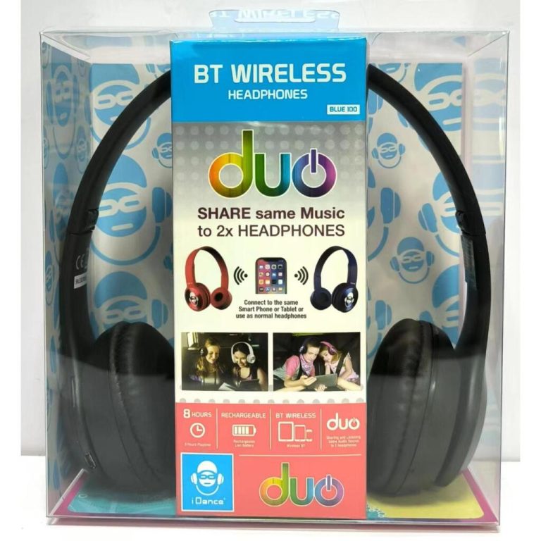 IDance DUO Hoofdtelefoon Draadloos Zwart | Kopen bij Flickmyhouse