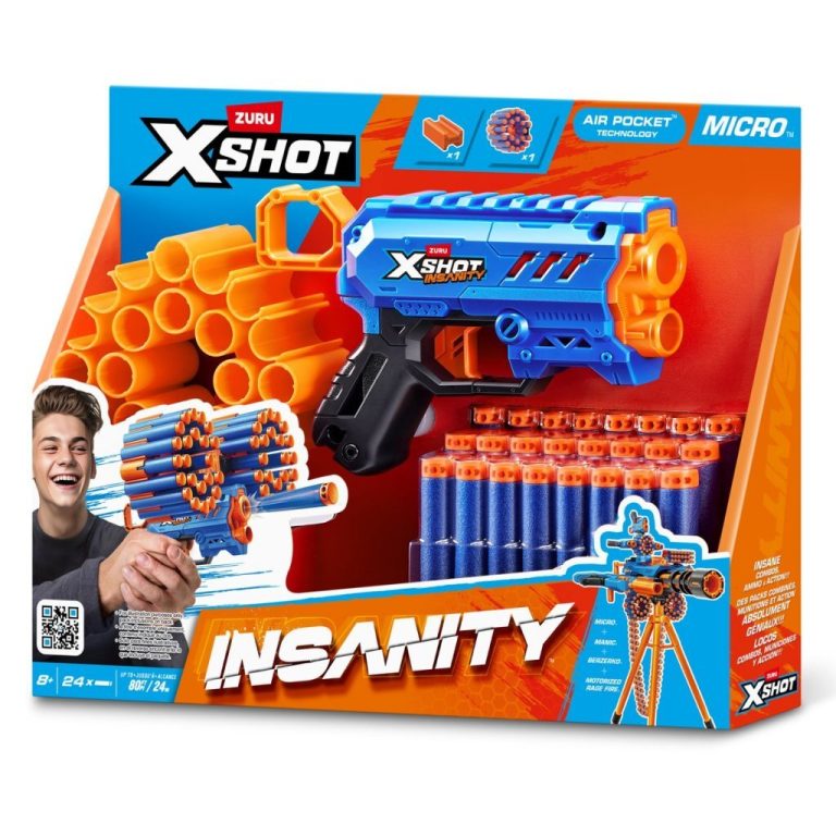 Zuru X-Shot Insanity Micro Blaster + 24 Darts | Kopen bij Flickmyhouse