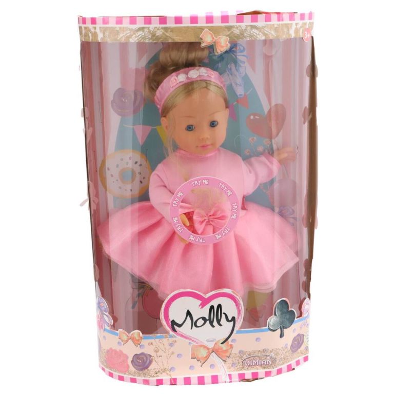 Molly Dansende Pop 40 cm + Geluid Roze | Kopen bij Flickmyhouse