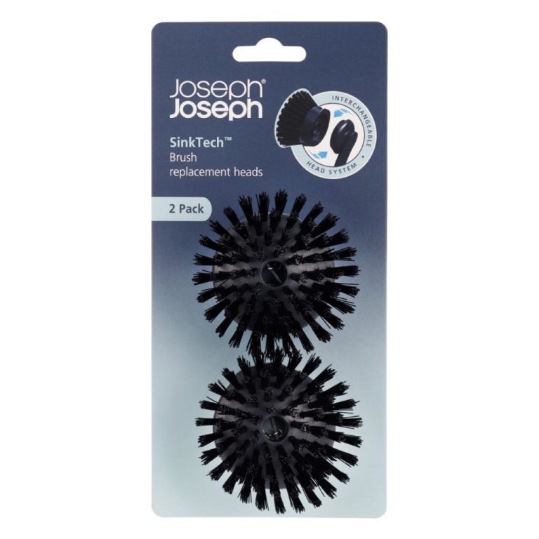 Joseph Joseph SkinTech Borstelkoppen 2 Stuks Antraciet | Kopen bij Flickmyhouse