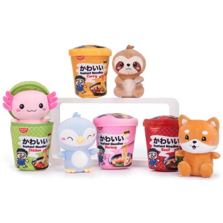 Kawaii Knuffel Noodle Pot met Dier Assorti | Kopen bij Flickmyhouse