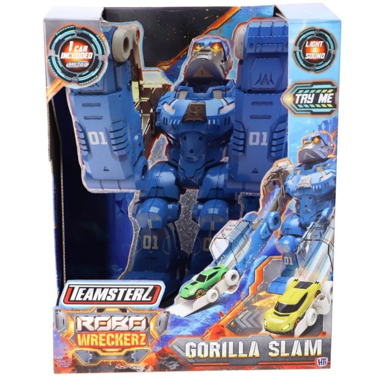 Teamsterz Robot Gorilla Auto Lanceerder + Licht en Geluid | Kopen bij Flickmyhouse