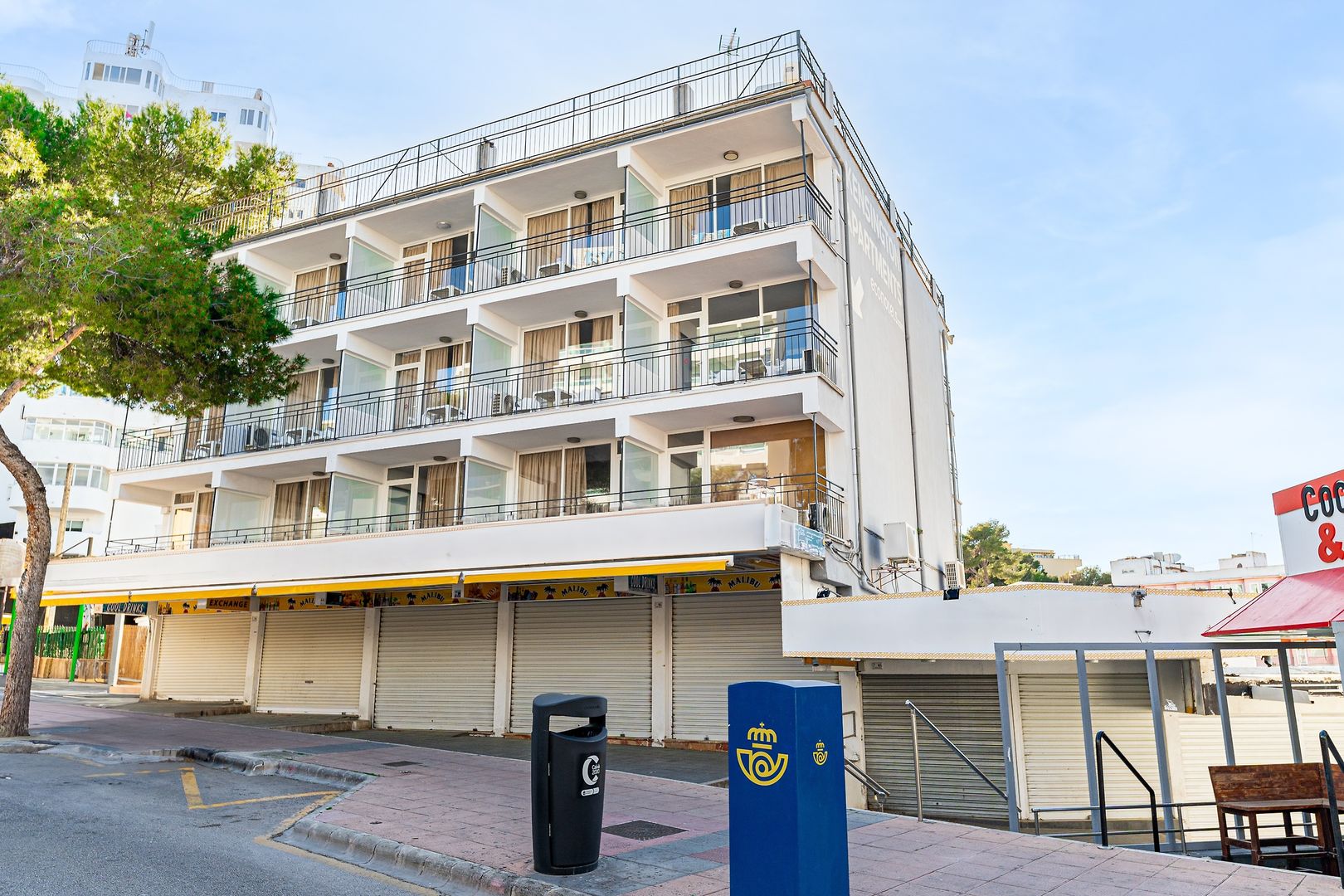 LiggingDe appartementen liggen in Magaluf