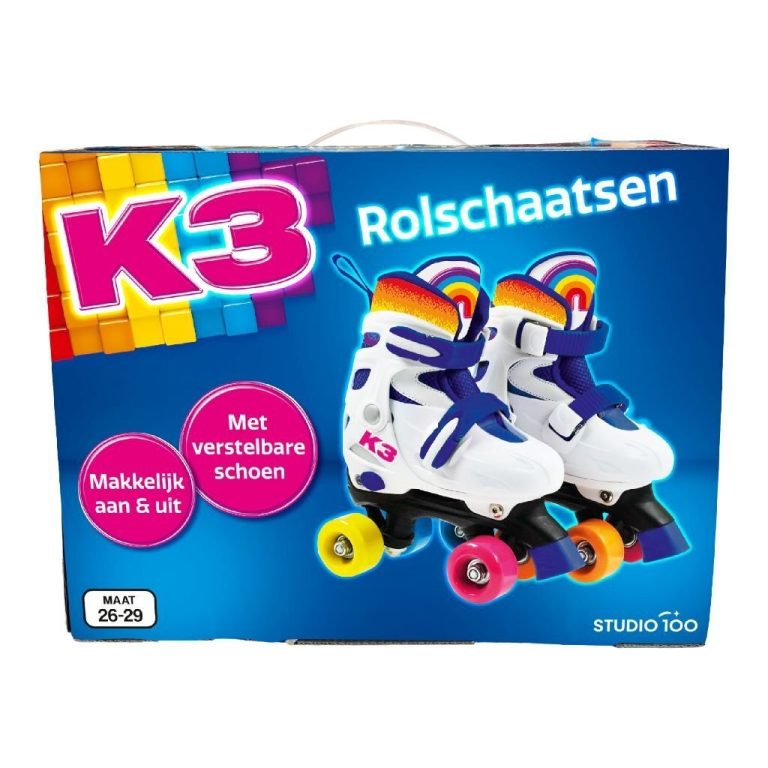 K3 Rolschaatsen Maat 26-29 Wit/Regenboog | Kopen bij Flickmyhouse