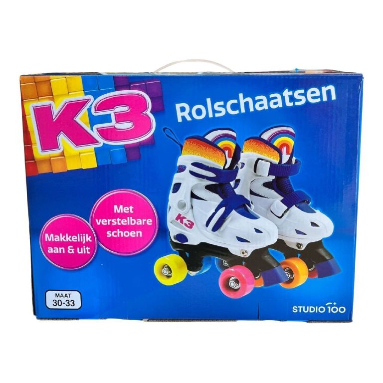 K3 Rolschaatsen Maat 30-33 Wit/Regenboog | Kopen bij Flickmyhouse