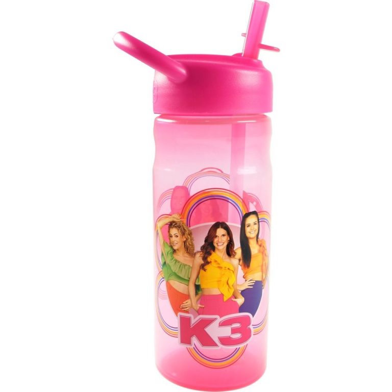 K3 Drinkfles 500 ml Roze/Transparant | Kopen bij Flickmyhouse