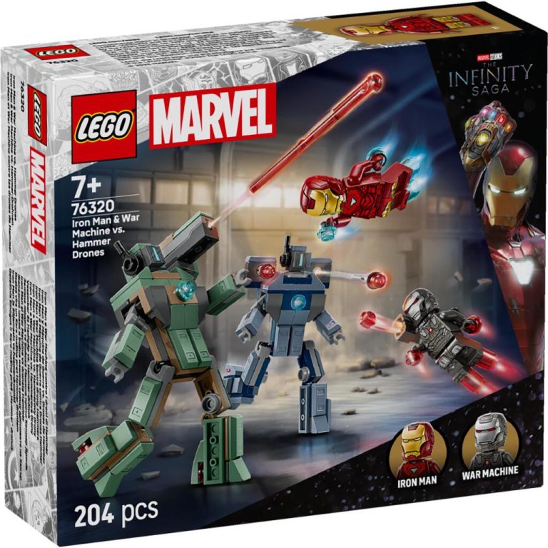 Lego Super Heroes 76320 Marvel Iron Man en War Machine vs Hammer Drones | Kopen bij Flickmyhouse