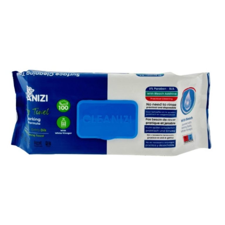 Cleanizi Schoonmaakdoekjes met Bleek 100 Stuks | Kopen bij Flickmyhouse