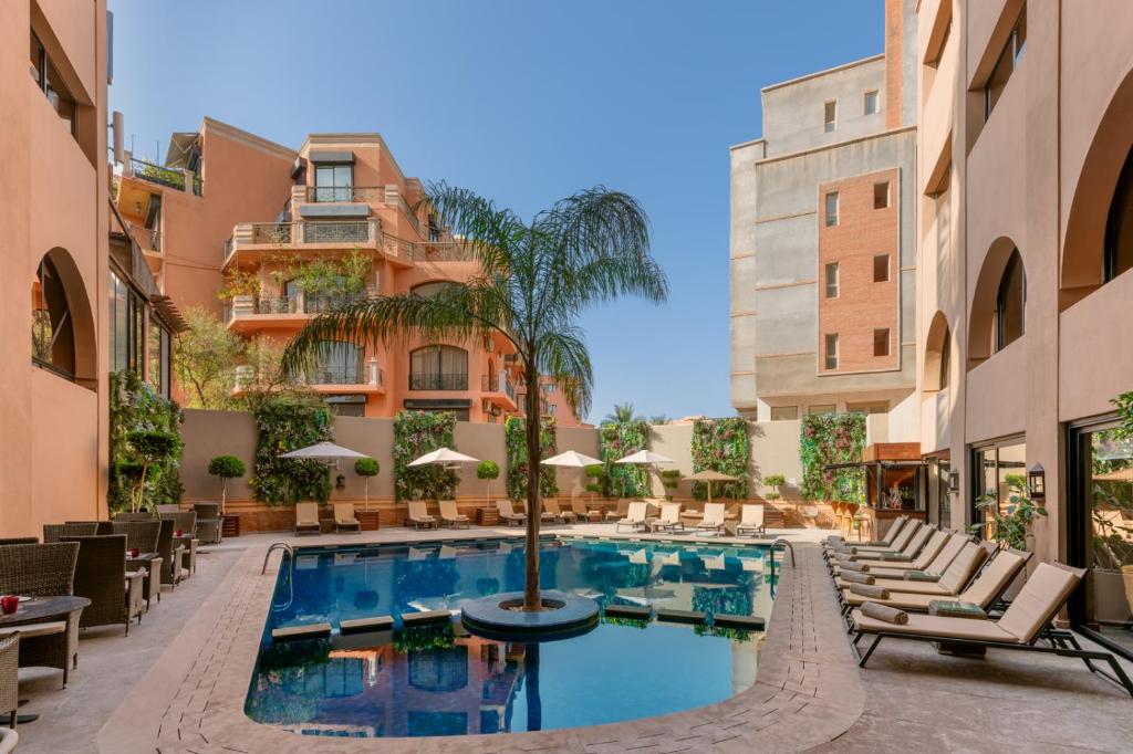 LiggingHivernage Hotel & Spa ligt in de chique wijk Hivernage in Marrakech