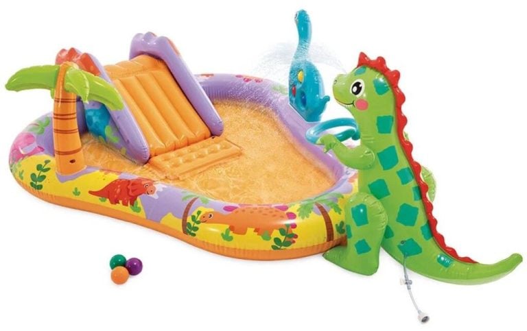Intex 56139NP Opblaasbaar Speelzwembad Dino Park met Glijbaan 201x157x69cm | Kopen bij Flickmyhouse