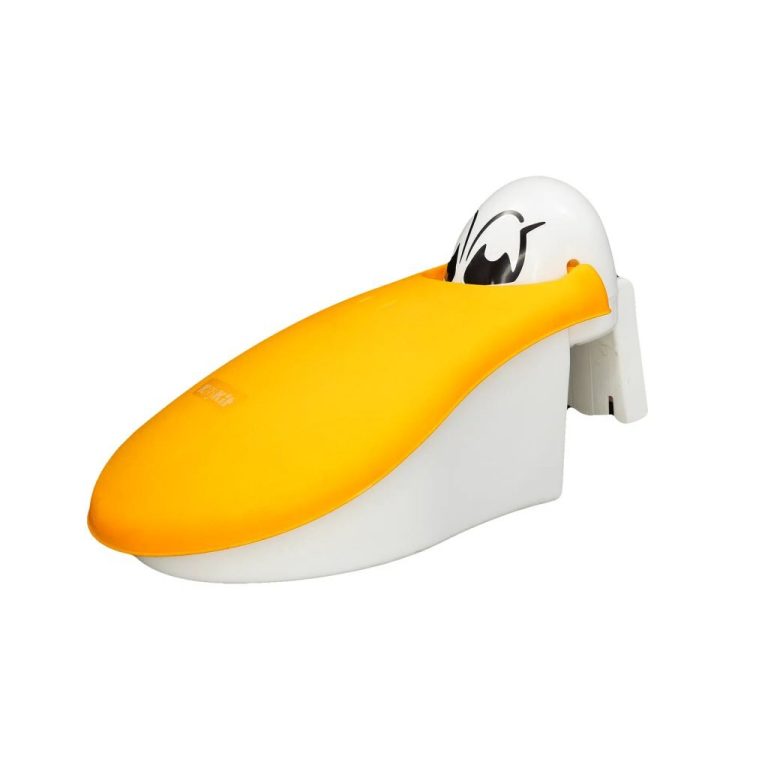 Rotho Badspeelgoed Opberger Pelikaan Wit/Geel | Kopen bij Flickmyhouse