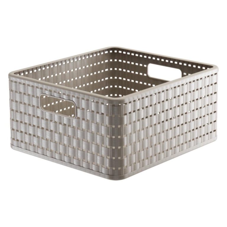 Rotho Country Design Mand Vierkant 14L Cappuccino | Kopen bij Flickmyhouse