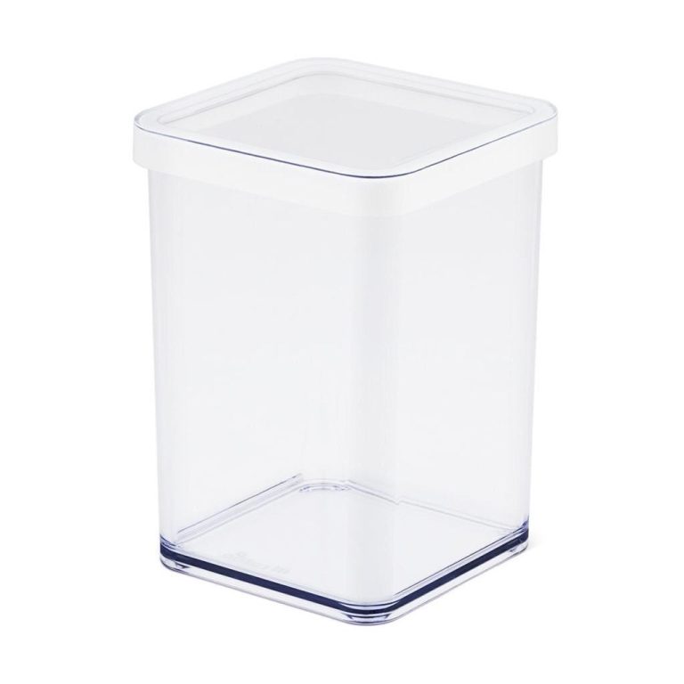 Rotho LOFT Bewaardoos 10x10x14.2 cm 1L Wit/Transparant | Kopen bij Flickmyhouse