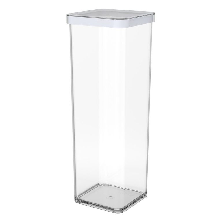 Rotho LOFT Bewaardoos 10x10x28.5 cm 2L Wit/Transparant | Kopen bij Flickmyhouse