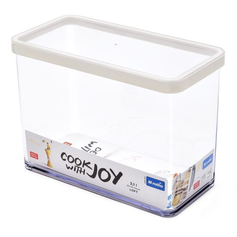 Rotho LOFT Bewaardoos 20x10x14.2 cm 2.1L Wit/Transparant | Kopen bij Flickmyhouse