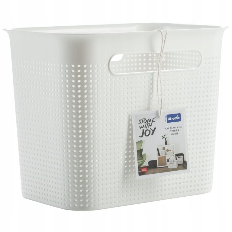 Rotho BRISEN Opbergmand 26.2x18x21.1 cm 7L Wit | Kopen bij Flickmyhouse