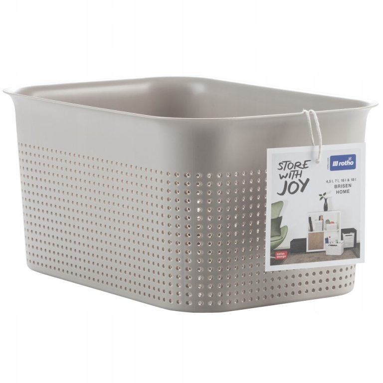 Rotho BRISEN Opbergmand 26.2x18x13 cm 4.5L Cappuccino | Kopen bij Flickmyhouse